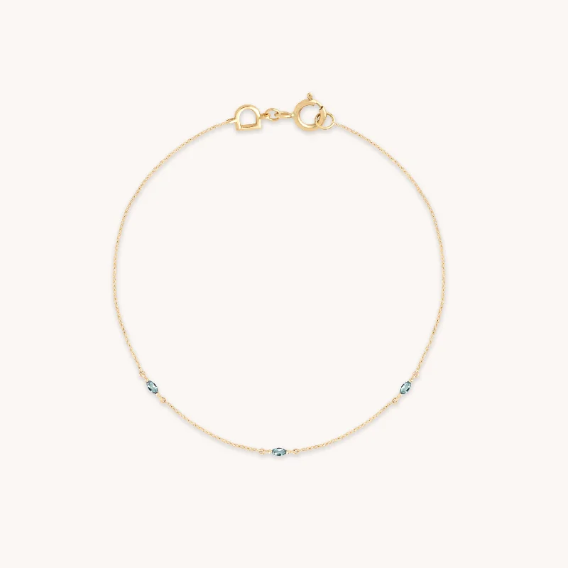 adjustable gold bracelet-Alexandrite Charm Bracelet in Solid Gold