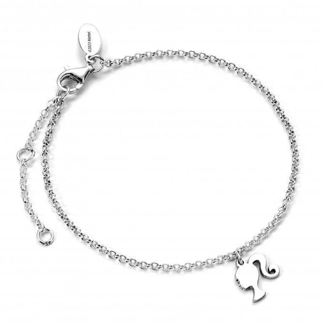 couple’s matching bracelets-Sterling Silver Silhouette Bracelet BMSB0020