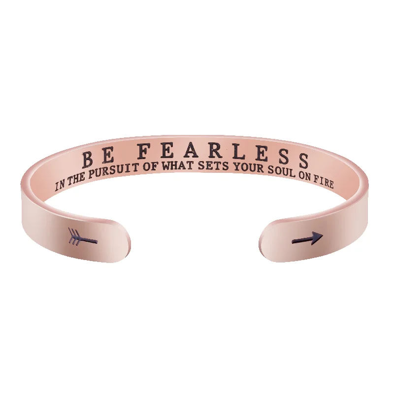 nautical bracelet for men-BE FEARLESS IN THE PURSUIT OF WHAT SETS YOUR SOUL ON FIRE