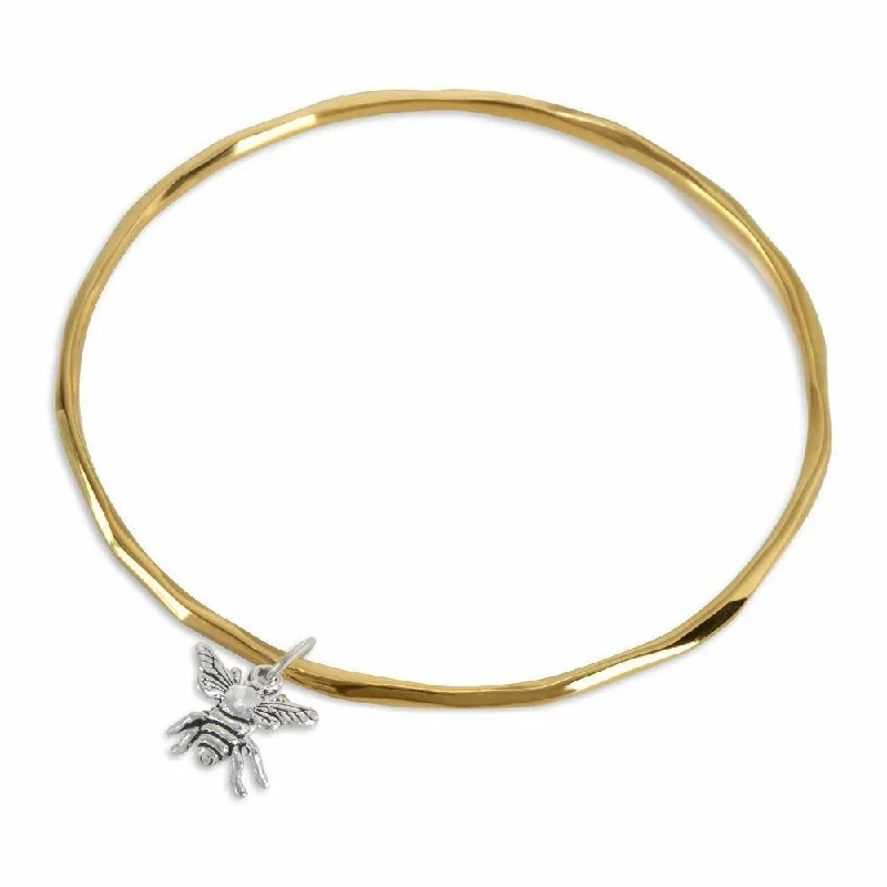 vintage bangle bracelet-Bee Bangle | Gold - Silver