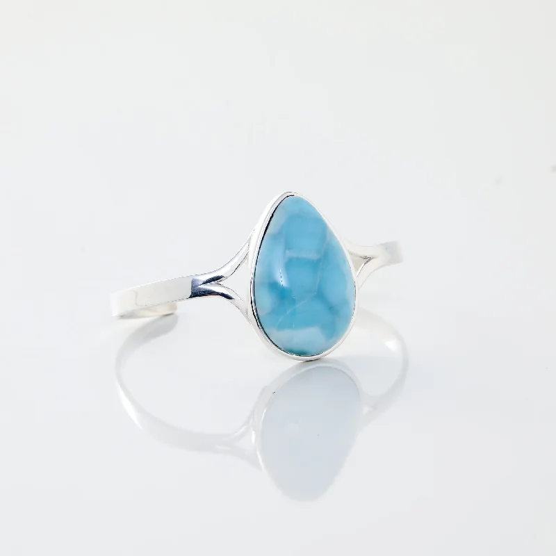 cuff bracelet for women-Larimar Cuff Bracelet Marina