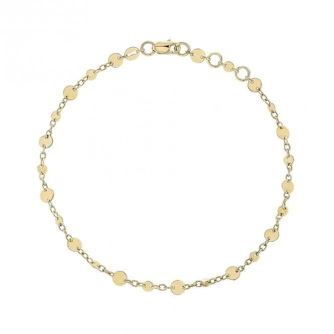 minimalist bracelet for women-9ct Yellow Gold Bracelet GB525