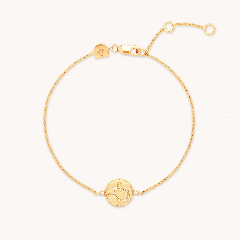 bracelet with quote for him-Gemini Zodiac Bracelet in Gold