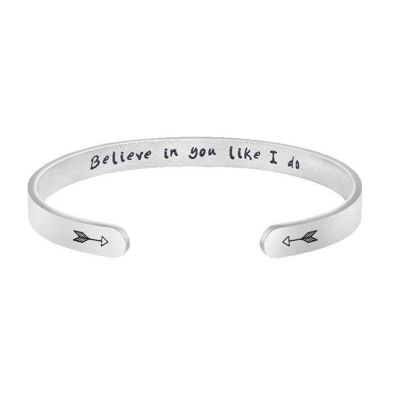 stackable beaded bracelets-Believe in you like I do