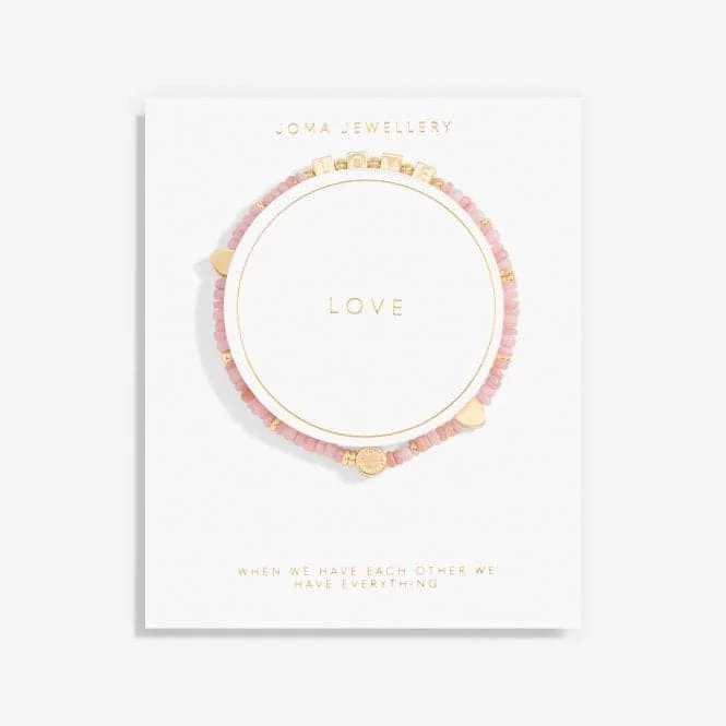 rose gold bangle bracelet-Happy Little Moments Love Gold Plated 17.5cm Bracelet 7111