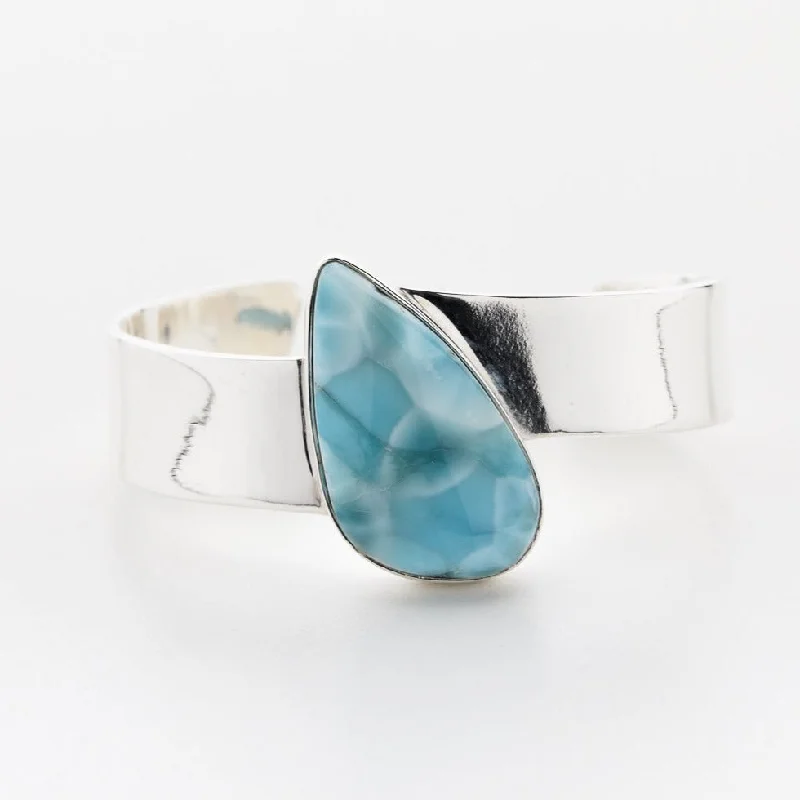 tennis bracelet for evening wear-Larimar Cuff Bracelet Fortier