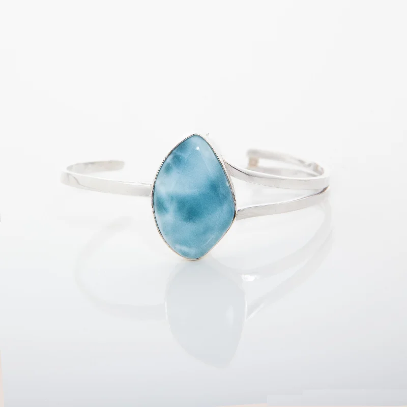 trendy statement bracelet-Larimar Cuff Natalie