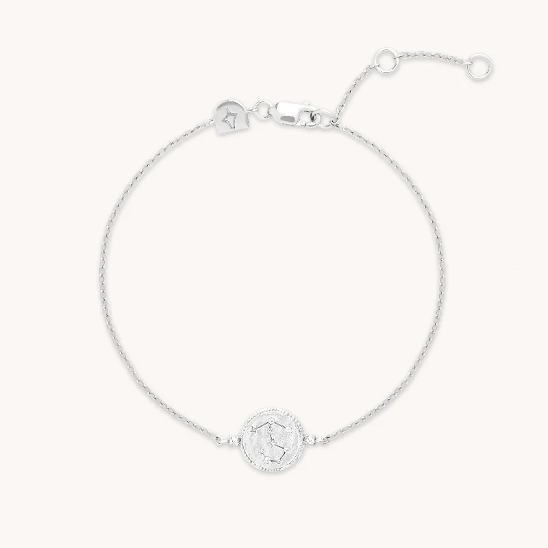 friendship bracelet with name-Scorpio Zodiac Bracelet in Silver