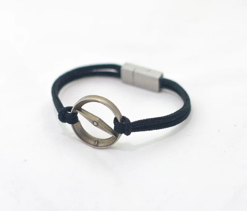 braided leather bracelet for men-The Compass Bracelet