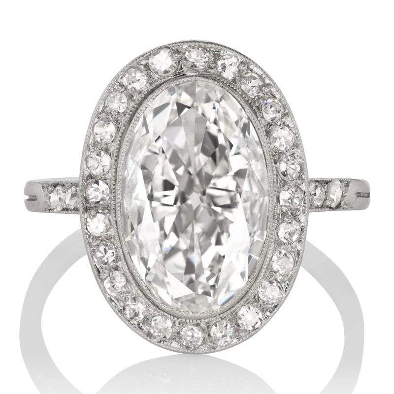 vintage platinum engagement rings-Hailey