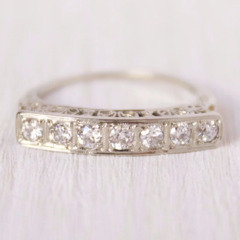 diamond wedding bands for women-Aubrey