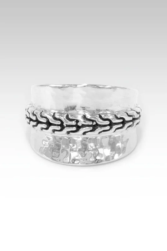 personalized rings for couples-Chain of Courage Ring™ in Chainlink