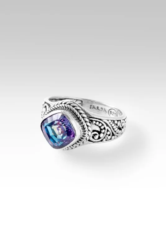 silver wedding rings for men-Come What May Ring™ in Xanadu™ Mystic Quartz