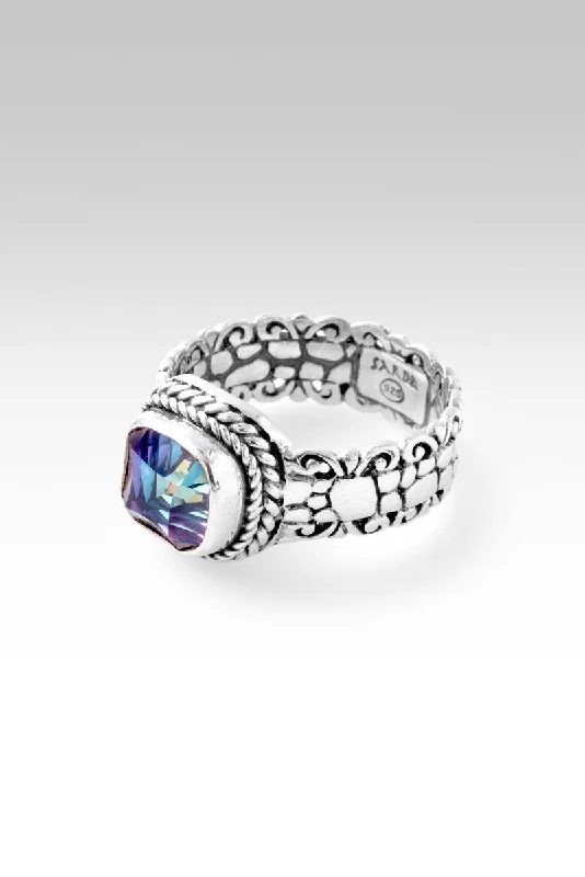 wedding rings with diamonds for men-Elysian Ring™ in Xanadu™ Mystic Quartz