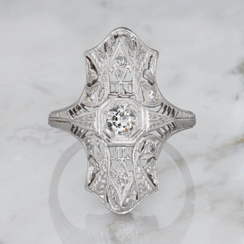 antique engagement rings for women-Erin