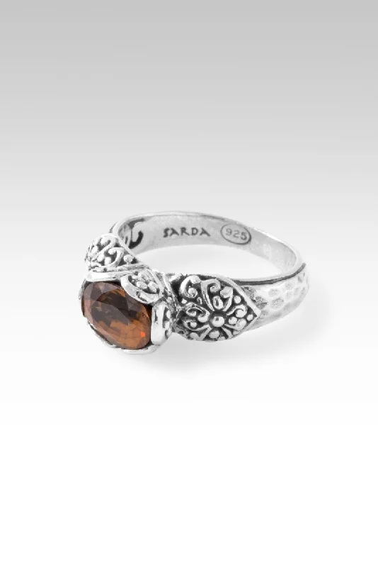 elegant rings for women-Euphony Ring™ in Cognac Zircon