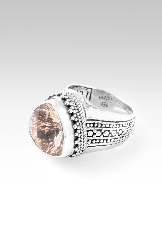 men’s wedding bands with diamonds-Hope Will Arise Ring™ in Champagne Lab Created Sapphire