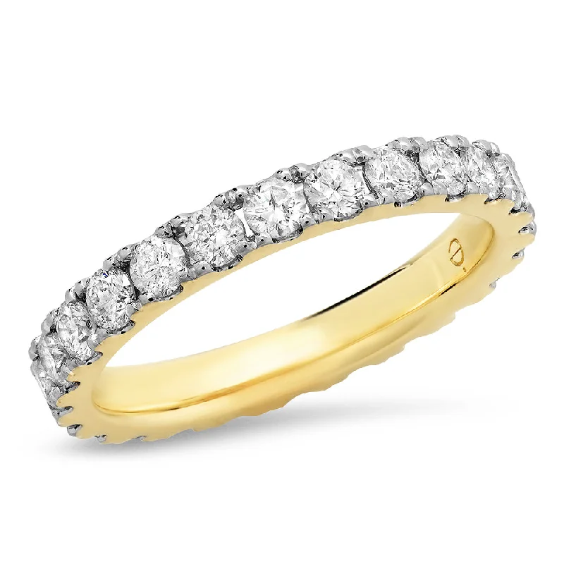 classic diamond rings-Large Diamond Stack Band