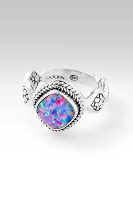 men’s sapphire rings-Lasting Change Ring II™ in Multi Lavender Simulated Opal