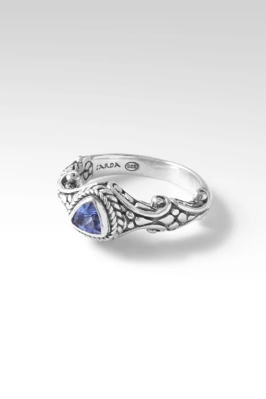 custom wedding rings with gemstones-Love One Another Ring II™ in Tanzanite