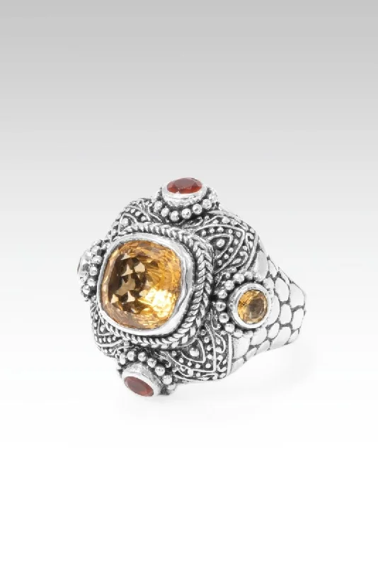 custom rings for couples-Plans To Prosper Ring™ in Citrine