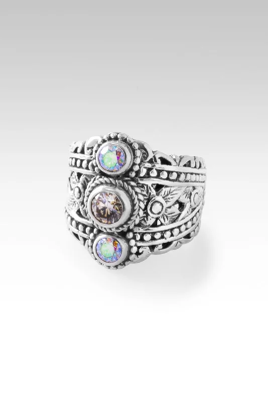 large diamond rings-Prosper Ring™ in Luminous Tuscan Sun Mystic Moissanite