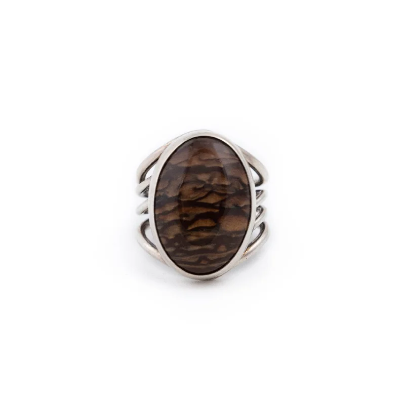 unique engagement rings for men-Rolling Hills Jasper Ring