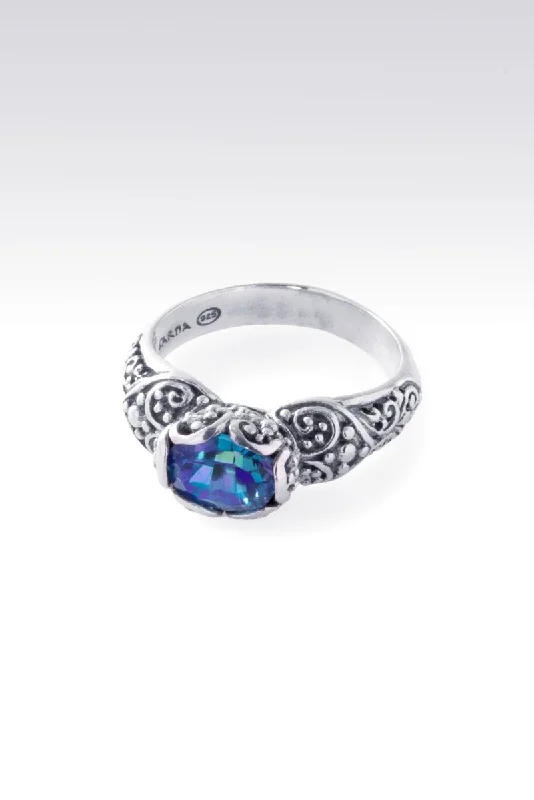 luxury rings for women-Euphony Ring™ in Sheer Luck™ Mystic Topaz