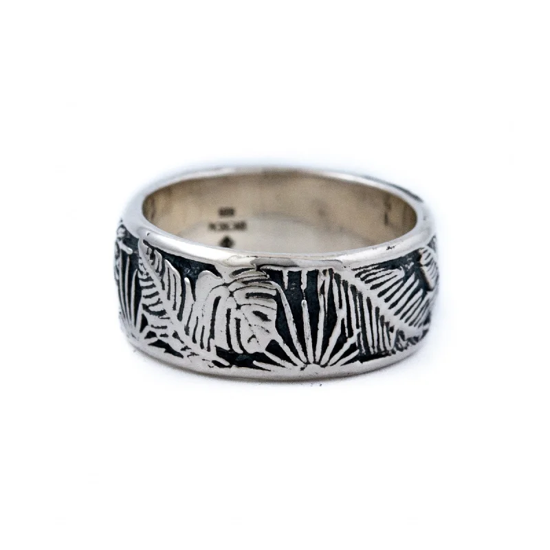 men’s diamond wedding rings-Jungle Ring Band