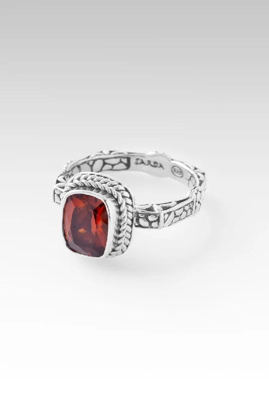 diamond eternity rings-Chosen Ring™ in Red Madeira Citrine