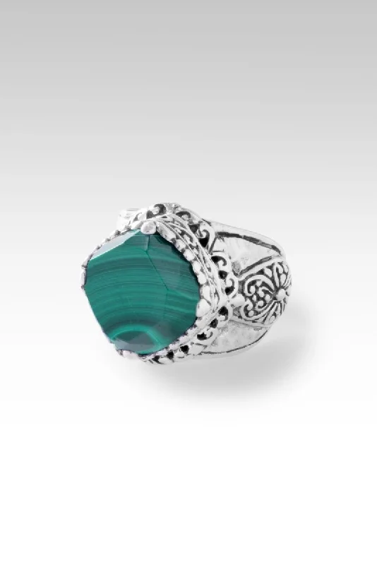 men's signet rings-Walk in Wisdom Ring™ in Malachite