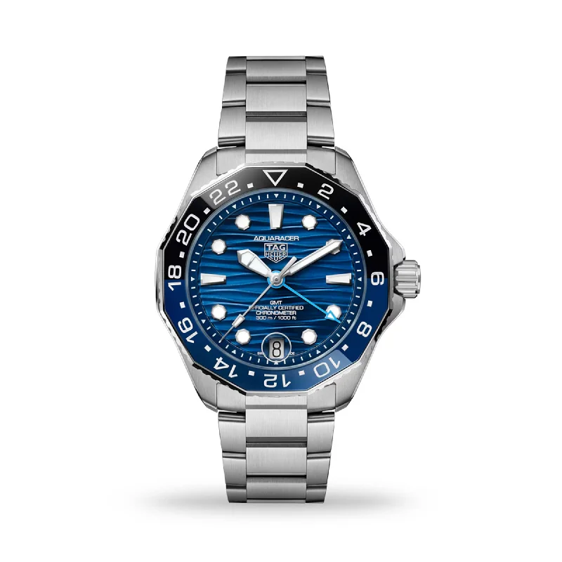 vintage-inspired watches for men -TAG HEUER AQUARACER AUTOMATIC GMT 42MM WBP5114.BA0013