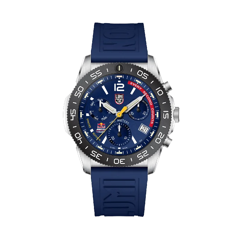 fitness smartwatches for men -Luminox Limited Edition Pacific Diver 44mm Quartz Chronograph Watch XS.3143.ARB.N