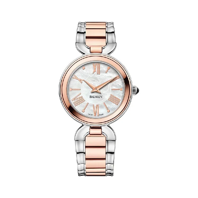 men's watches with silver metal bands -Balmain B4898.33.86 Women Watch