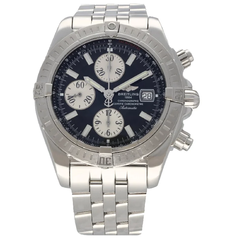 best watches for everyday wear -Breitling Chronomat Evolution A13356 44mm Stainless Steel Watch