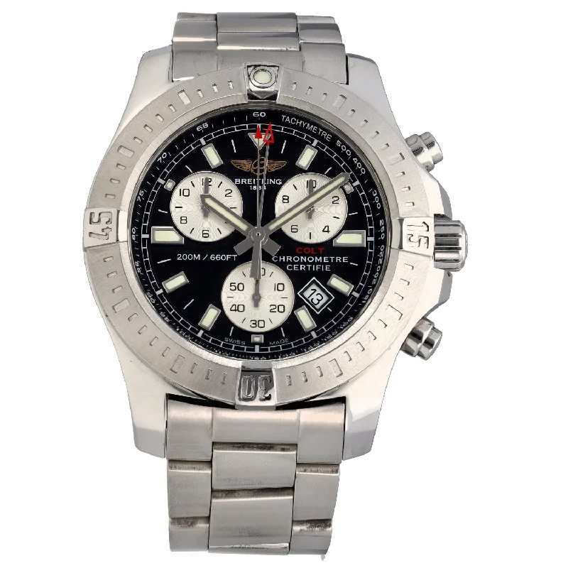 best watches for outdoor enthusiasts -Breitling Colt Chrono II A73388 43mm Stainless Steel Watch