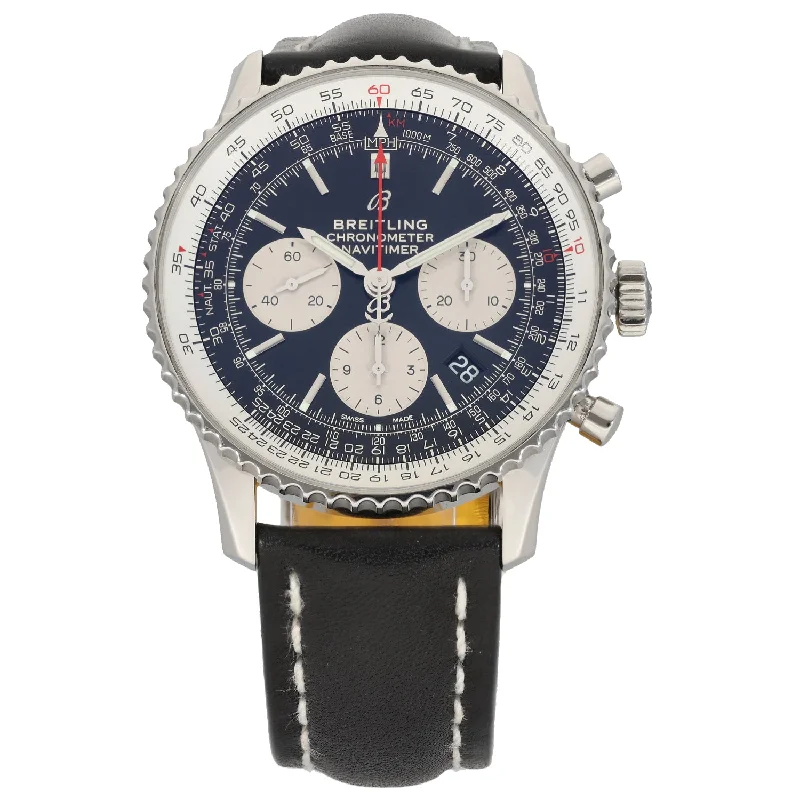 women's diamond wristwatches -Breitling Navitimer AB0121 43mm Stainless Steel Watch