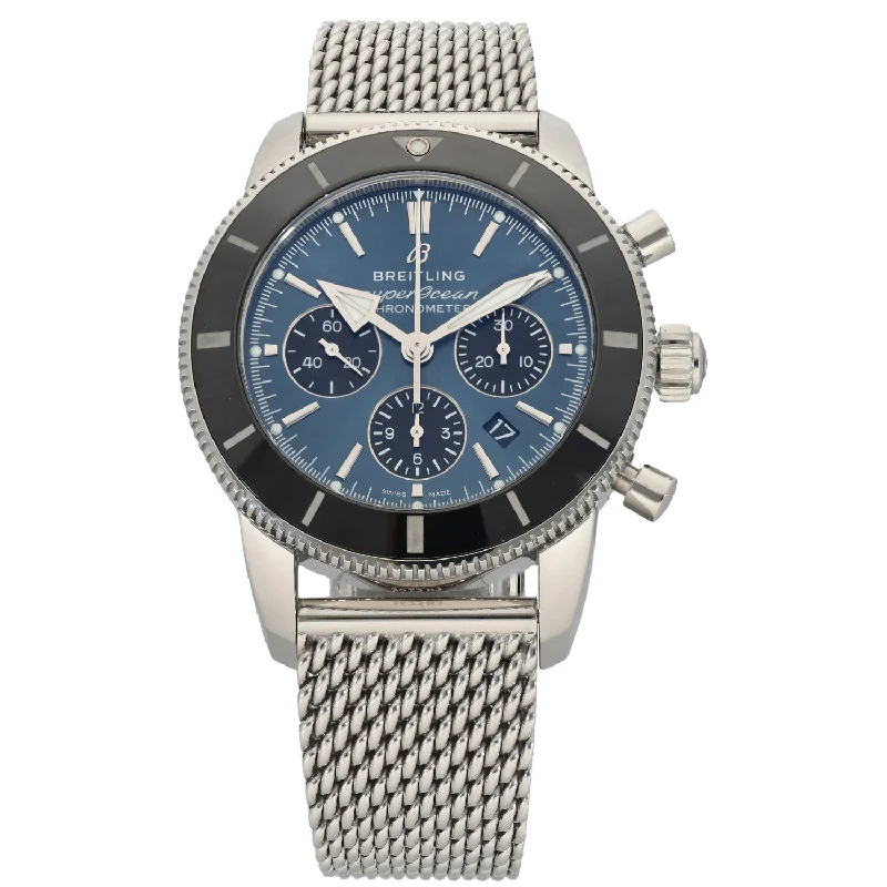 multi-functional smartwatches -Breitling Superocean Heritage II AB0162 44mm Stainless Steel Watch (Ex-Display)