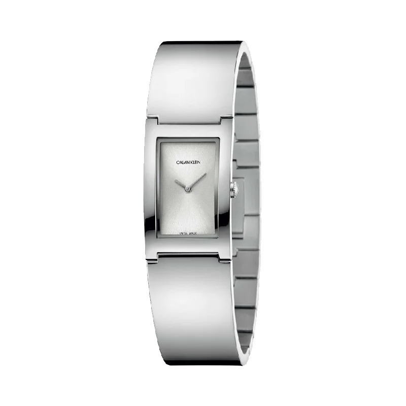 solar-powered watches for outdoor use -Calvin Klein Polished Women Watch K9C2N116