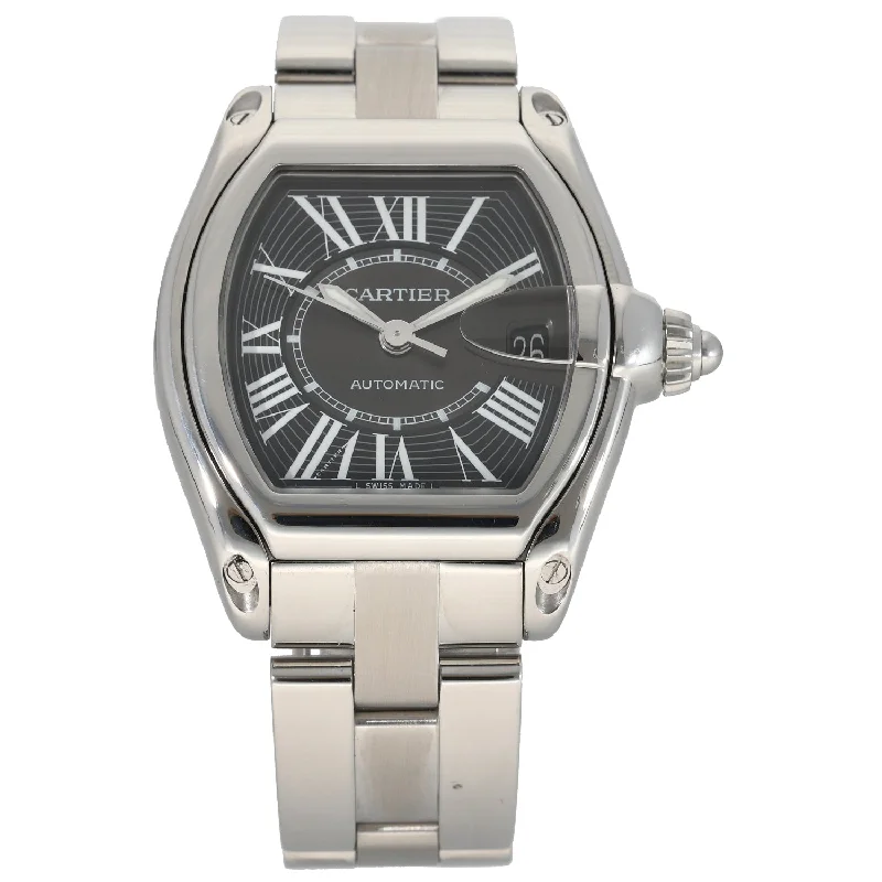 high-end watches with fine leather straps -Cartier Roadster 2510 37mm Stainless Steel Watch