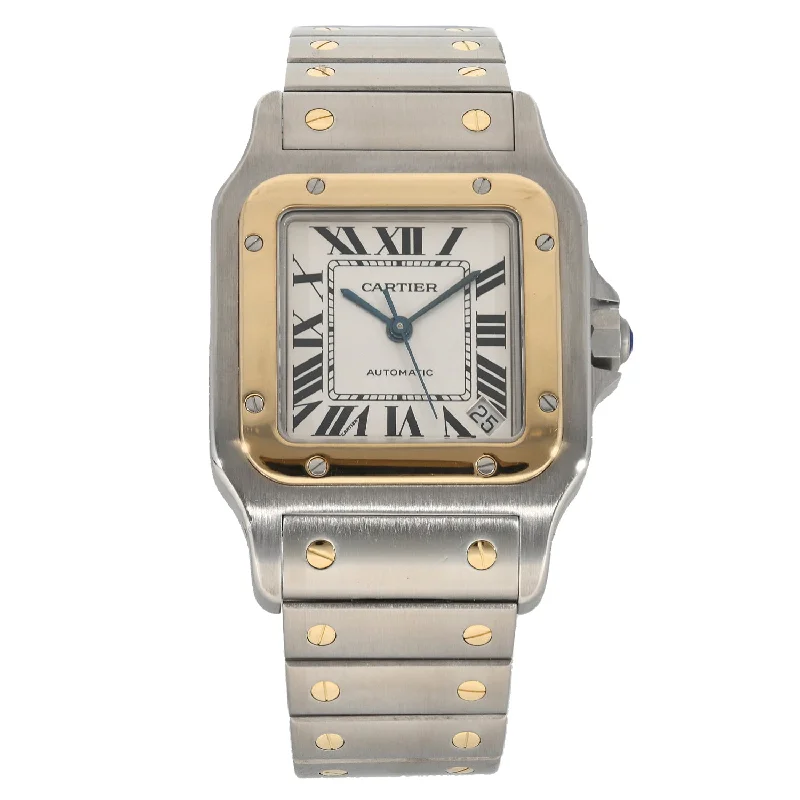 best men's watches for hiking -Cartier Santos Galbee 2823 32mm Bi-Colour Watch