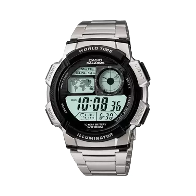 women's fashion watches -Casio Youth Digital Multicolor Dial Men's Watch - AE-1000WD-1AVDF (D082)