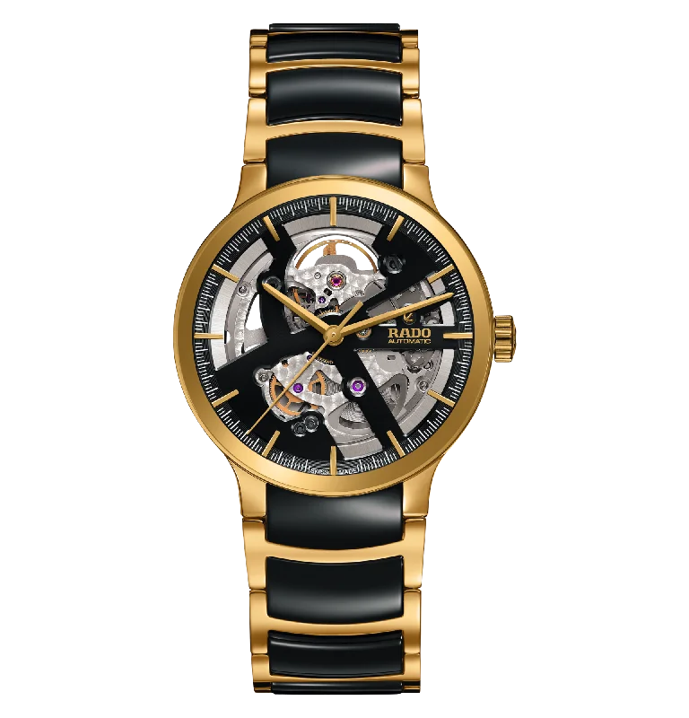 luxury watches with sapphire crystal -Rado Centrix Automatic Open Heart