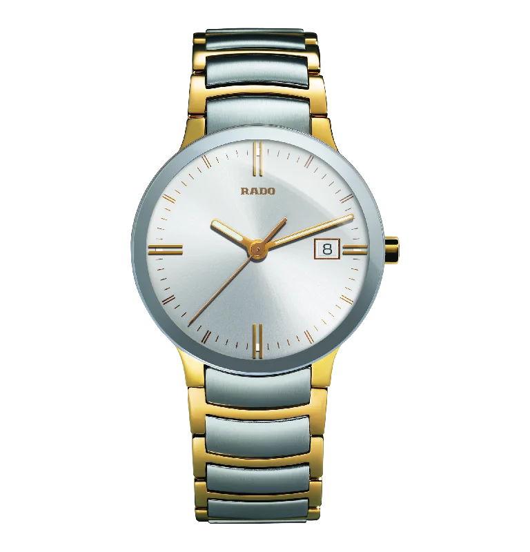 elegant leather watches for men -Rado Centrix