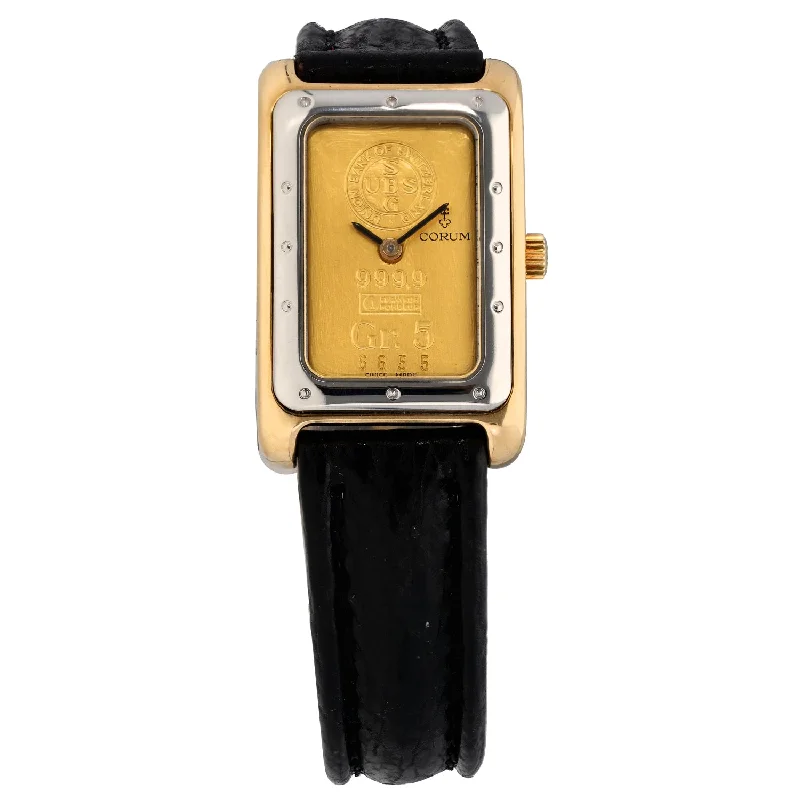 men's watches with minimal designs -Corum Ingot 24.300.21 20mm Gold Watch