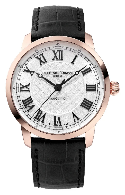 watches with vintage leather straps -Frederique Constant Classic Gents Automatic