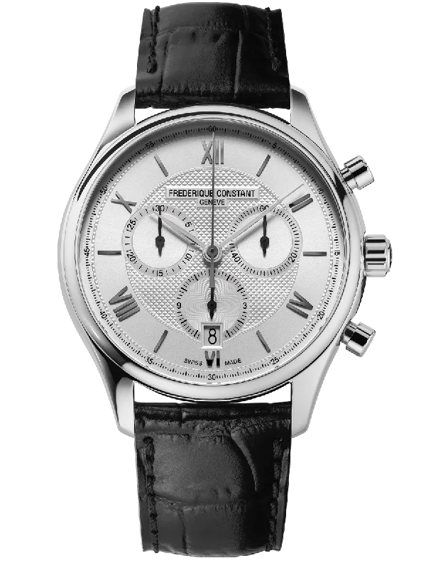 large dial watches for men -Frederique Constant Classic Quartz Chronograph