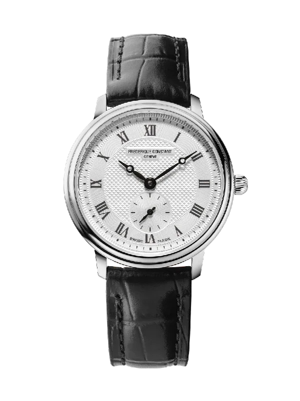 high-end watches with fine leather straps -Frederique Constant Slimline Ladies Small Seconds