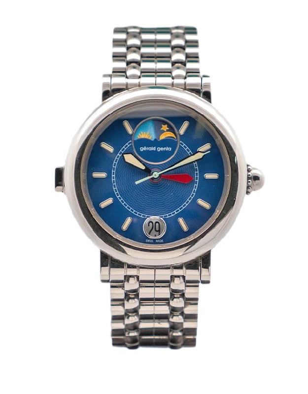 fashion watches with colorful dials -Gerald Genta “Night & Day” Dual-time Men's Watch