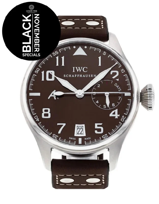 customizable watches with engraved messages -IWC Big Pilot Men's Watch